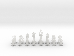 Wire Chess  in Clear Ultra Fine Detail Plastic