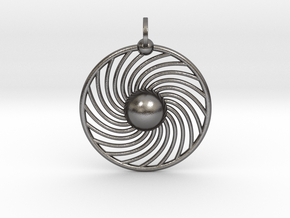 Hydrogen Atom Pendant in Processed Stainless Steel 17-4PH (BJT)