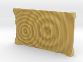 Wave Interference Soap Dish in Tan Fine Detail Plastic