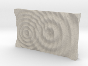 Wave Interference Soap Dish in Natural Sandstone