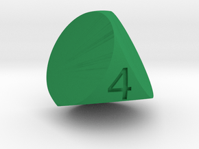 d4 Sphere Dice (Regular Edition) in Green Processed Versatile Plastic