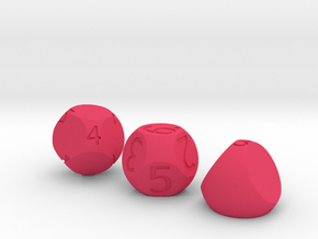 Recast 3d6 in Pink Processed Versatile Plastic