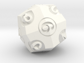 d24 as Dual d6/d8 (old) in White Processed Versatile Plastic