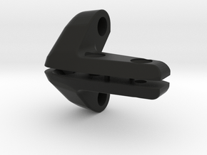Porsche sunvisor clips -65 -66 -67 round axel in Black Smooth Versatile Plastic