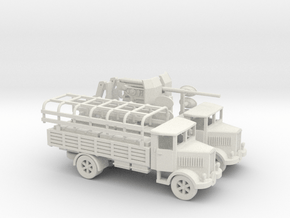 1/100 Lancia 3Ro ammo truck in White Natural Versatile Plastic