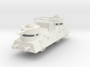 1/100 Russian tank train in White Natural Versatile Plastic