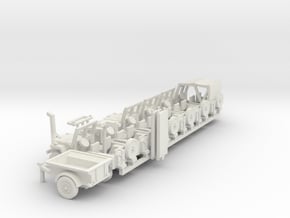 1/100 set US Jeep in White Natural Versatile Plastic