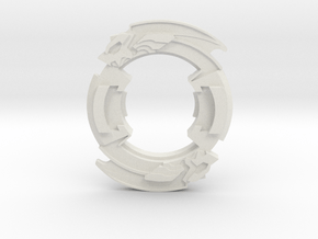 Beyblade Galeon Attacker | Plastic Gen Attack Ring in White Natural Versatile Plastic