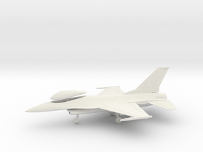 General Dynamics F-16A Fighting Falcon in White Natural Versatile Plastic: 1:72