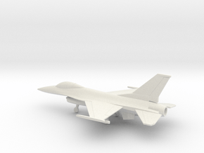 General Dynamics F-16A Fighting Falcon in White Natural Versatile Plastic: 1:144