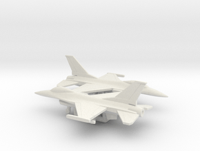 General Dynamics F-16A Fighting Falcon in White Natural Versatile Plastic: 6mm