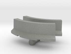 Jersey Barrier Curved (x2) 1/100 in Gray PA12