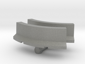 Jersey Barrier Curved (x2) 1/87 in Gray PA12