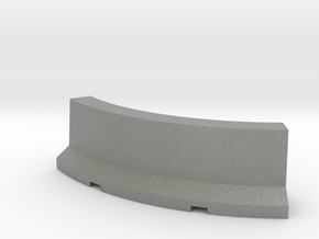 Jersey Barrier Curved 1/76 in Gray PA12