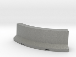 Jersey Barrier Curved 1/64 in Gray PA12