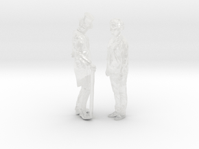 Printle C Couple 1495 - 1/87 - wob in Clear Ultra Fine Detail Plastic
