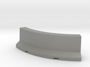Jersey Barrier Curved 1/48 in Gray PA12
