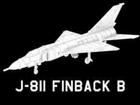 J-8II Finback B (Clean) in White Natural Versatile Plastic: 1:220 - Z