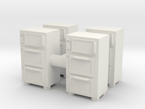 Restaurant Oven (x4) 1/144 in White Natural Versatile Plastic
