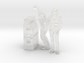 Printle CT Couple 540 - 1/87 - wob in Clear Ultra Fine Detail Plastic