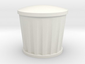 trashcan game piece in White Natural Versatile Plastic