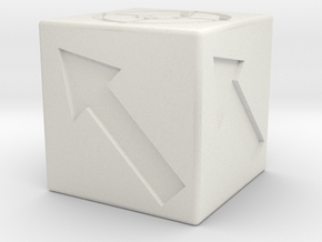 Scatter/Directional Dice in White Natural Versatile Plastic