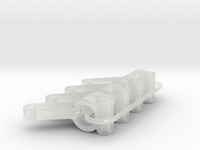 rx10 rear hubs in Clear Ultra Fine Detail Plastic
