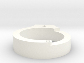 Handcuffs game piece in White Premium Versatile Plastic