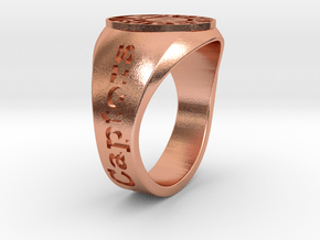 Superball bbb Ring S32 in Natural Copper