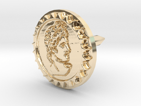 Apollo solar lapel pin in 14k Gold Plated Brass