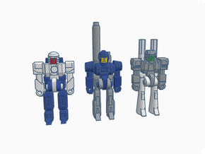 Autobot Brothers RoGunners in Blue Processed Versatile Plastic