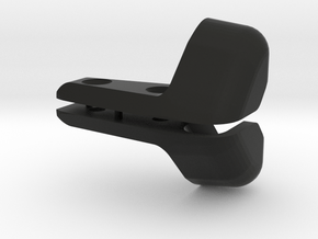 Porsche sunvisor clips -65 -66 -67 flat axel in Black Smooth Versatile Plastic