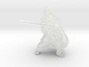 Darth Vader HO scale 20mm miniature model figure in Clear Ultra Fine Detail Plastic