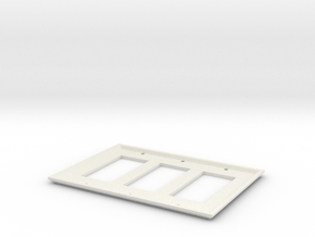 Personalized WALLY - Wall Plate Customizer
 in White Natural Versatile Plastic