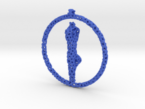 yogapose pendant/earring in Blue Smooth Versatile Plastic