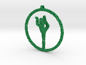 yoga pendant in Green Smooth Versatile Plastic