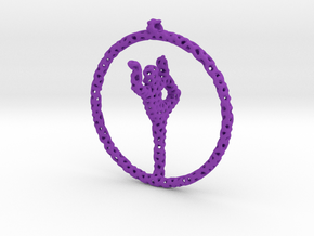 yoga pendant in Purple Smooth Versatile Plastic