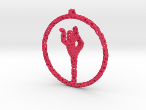 yoga pendant in Pink Smooth Versatile Plastic