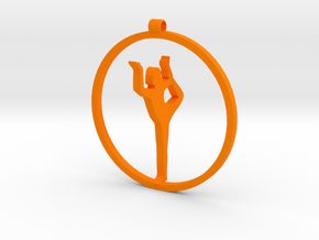 yoga pose in Orange Smooth Versatile Plastic