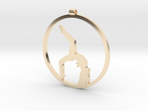 yoga pendant in 14k Gold Plated Brass