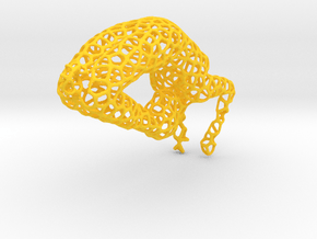 yoga figurine feet on head in Yellow Smooth Versatile Plastic
