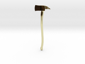 Fire Axe 1/48 Scale in 18k Gold Plated Brass