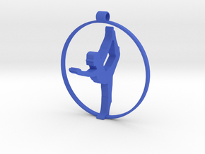 yoga pose (3) in Blue Smooth Versatile Plastic