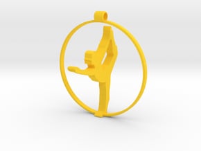 yoga pose (3) in Yellow Smooth Versatile Plastic