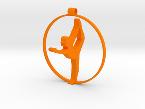 yoga pose (3) in Orange Smooth Versatile Plastic