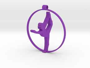 yoga pose (3) in Purple Smooth Versatile Plastic
