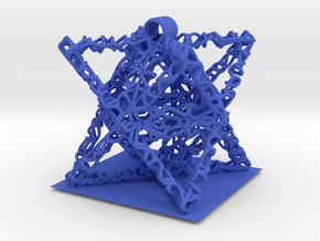 tesselated octahedron (1) in Blue Smooth Versatile Plastic