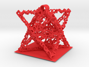 tesselated octahedron (1) in Red Smooth Versatile Plastic