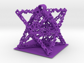 tesselated octahedron (1) in Purple Smooth Versatile Plastic
