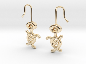 TURTLE_pair in 9K Yellow Gold 